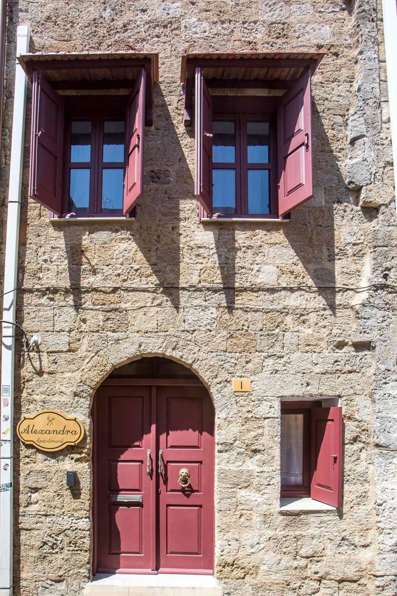 Alexandras Stone House Villa Rhodes City Exteriör bild