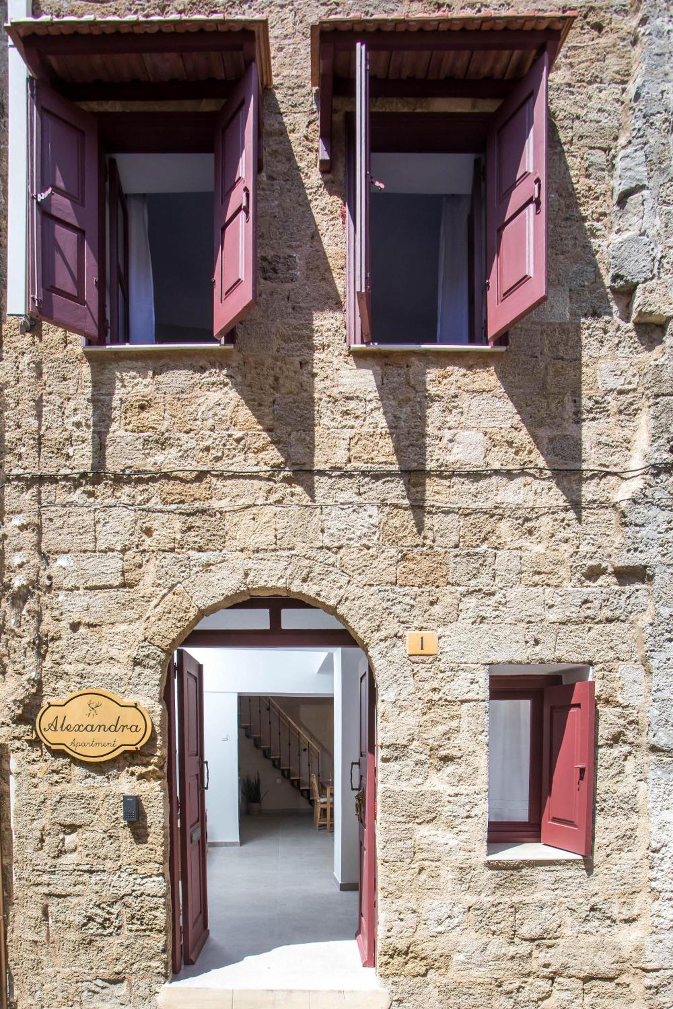 Alexandras Stone House Villa Rhodes City Exteriör bild