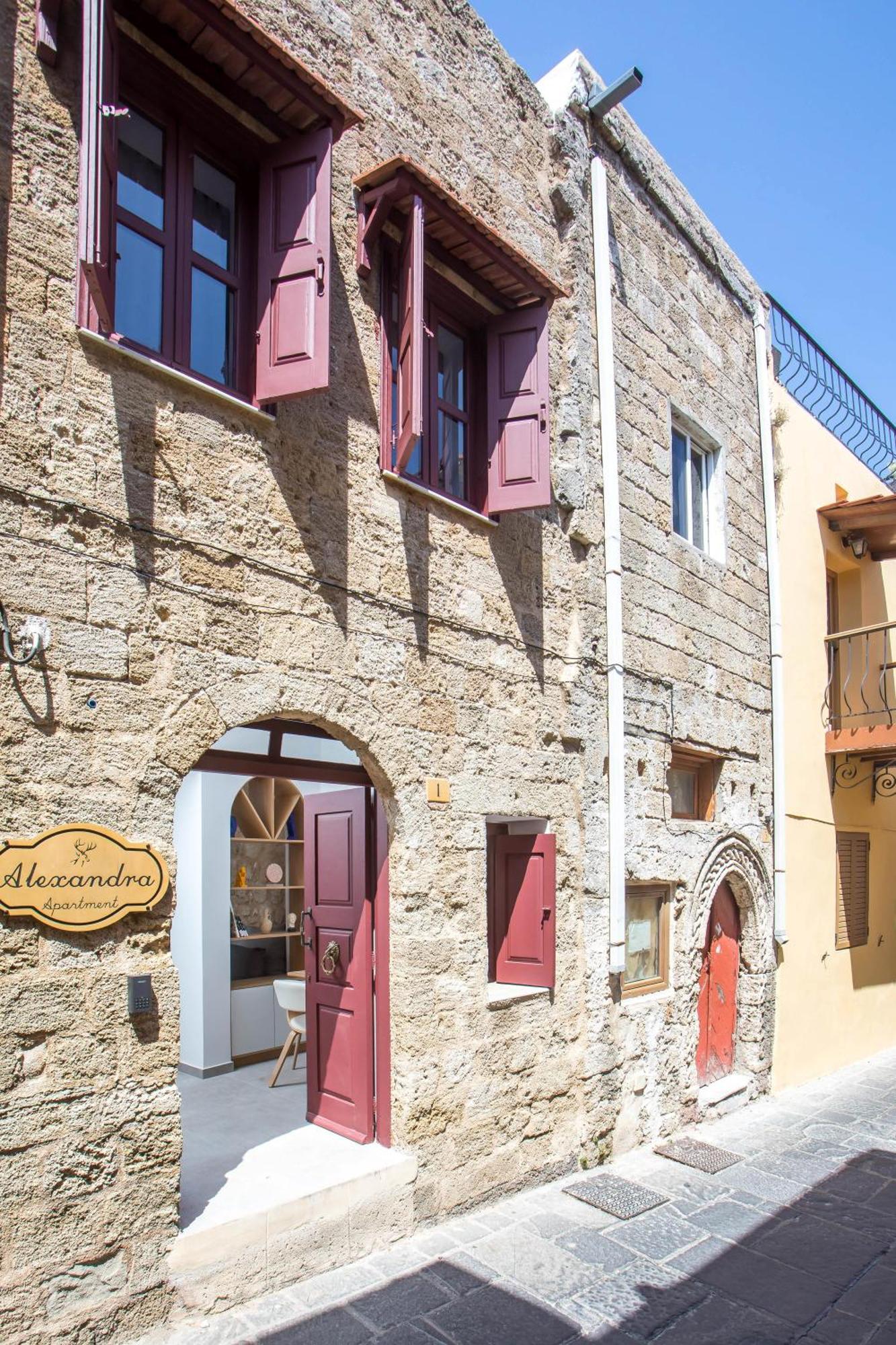 Alexandras Stone House Villa Rhodes City Exteriör bild